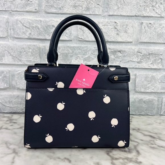 Kate Spade Staci Orchard Toss Apple Small Satchel Crossbody - Picture 5 of 11